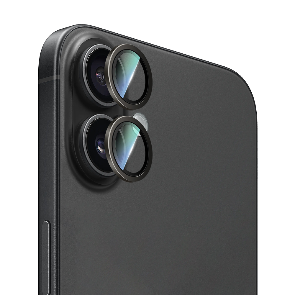 Apple iPhone 16 CaseWorld Alloy Two-Color Series Lens Protector - 12