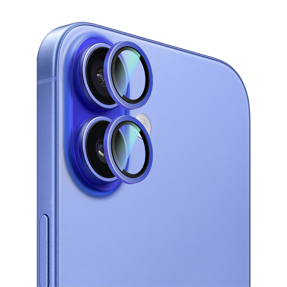 Apple iPhone 16 CaseWorld Alloy Two-Color Series Lens Protector - 13