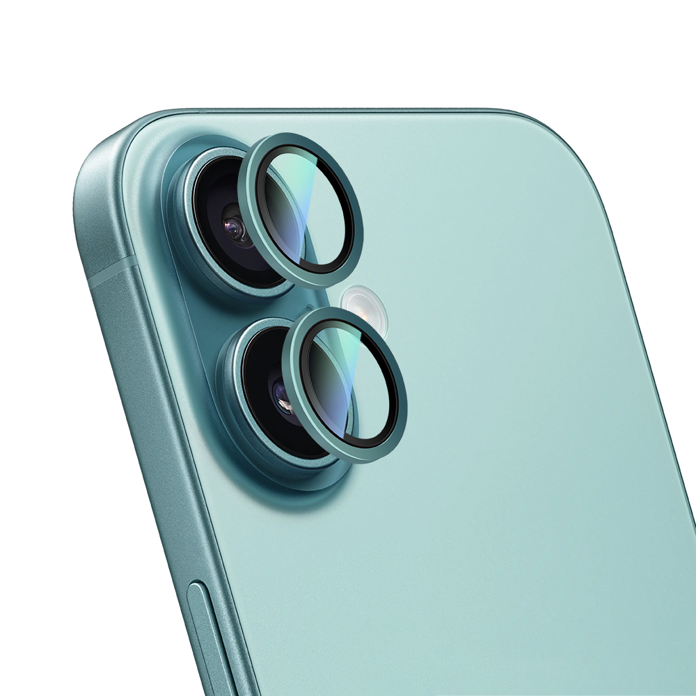 Apple iPhone 16 CaseWorld Alloy Two-Color Series Lens Protector - 19
