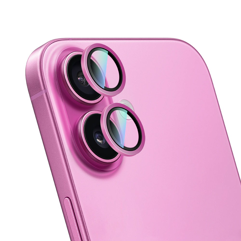 Apple iPhone 16 CaseWorld Alloy Two-Color Series Lens Protector - 20