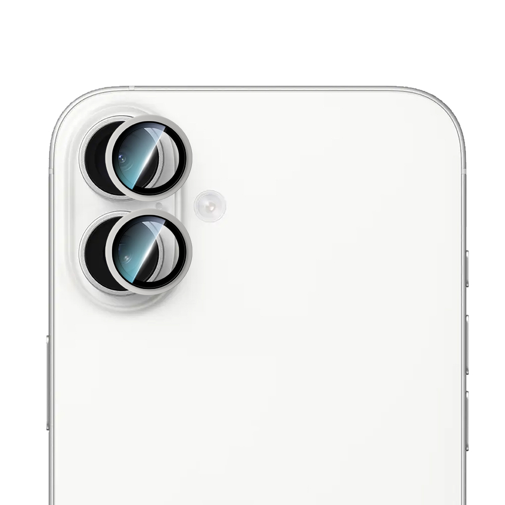 Apple iPhone 16 CaseWorld Alloy Two-Color Series Lens Protector - 11