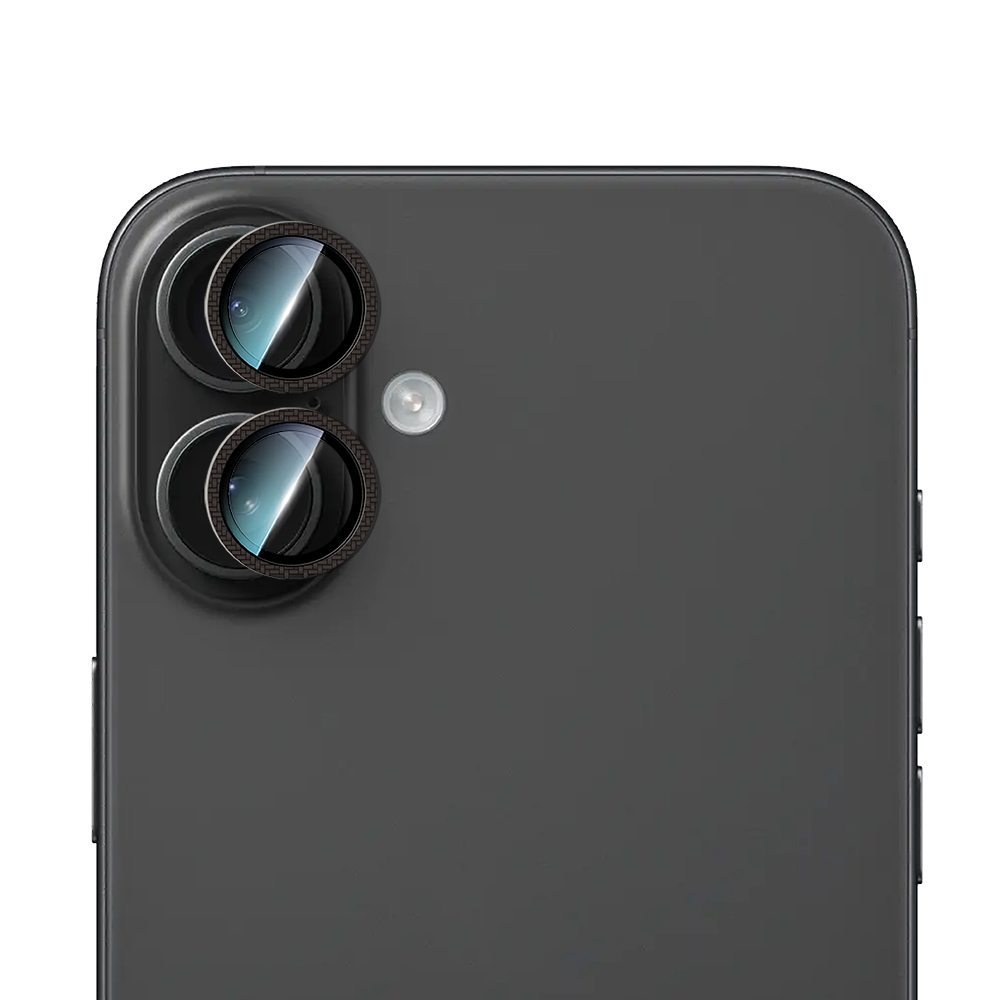 Apple iPhone 16 CaseWorld Karbon Fiber Serisi Anti Reflective Ultra Clear Full Kamera Lens Koruyucu - 3