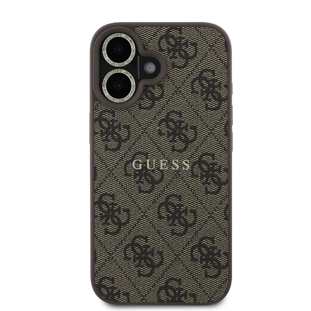 Apple iPhone 16 Guess Original Licensed Case + Screen Protector + Lens Protector 3in1 Accessory Set - 6