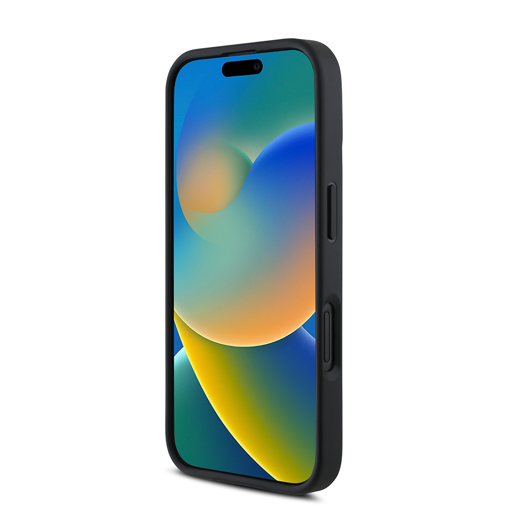 Apple iPhone 16 Kılıf DKNY Orjinal Lisanslı M-safe Şarj Özellikli Metal Logolu PU Deri Grained Kapak - 6