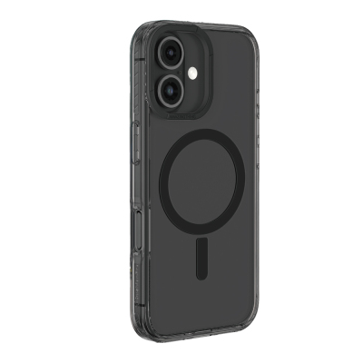 Apple iPhone 16 Kılıf M-Safe Şarj Özellikli Airbag Tasarımlı Amazingthing Titan Pro Serisi Kapak Siyah
