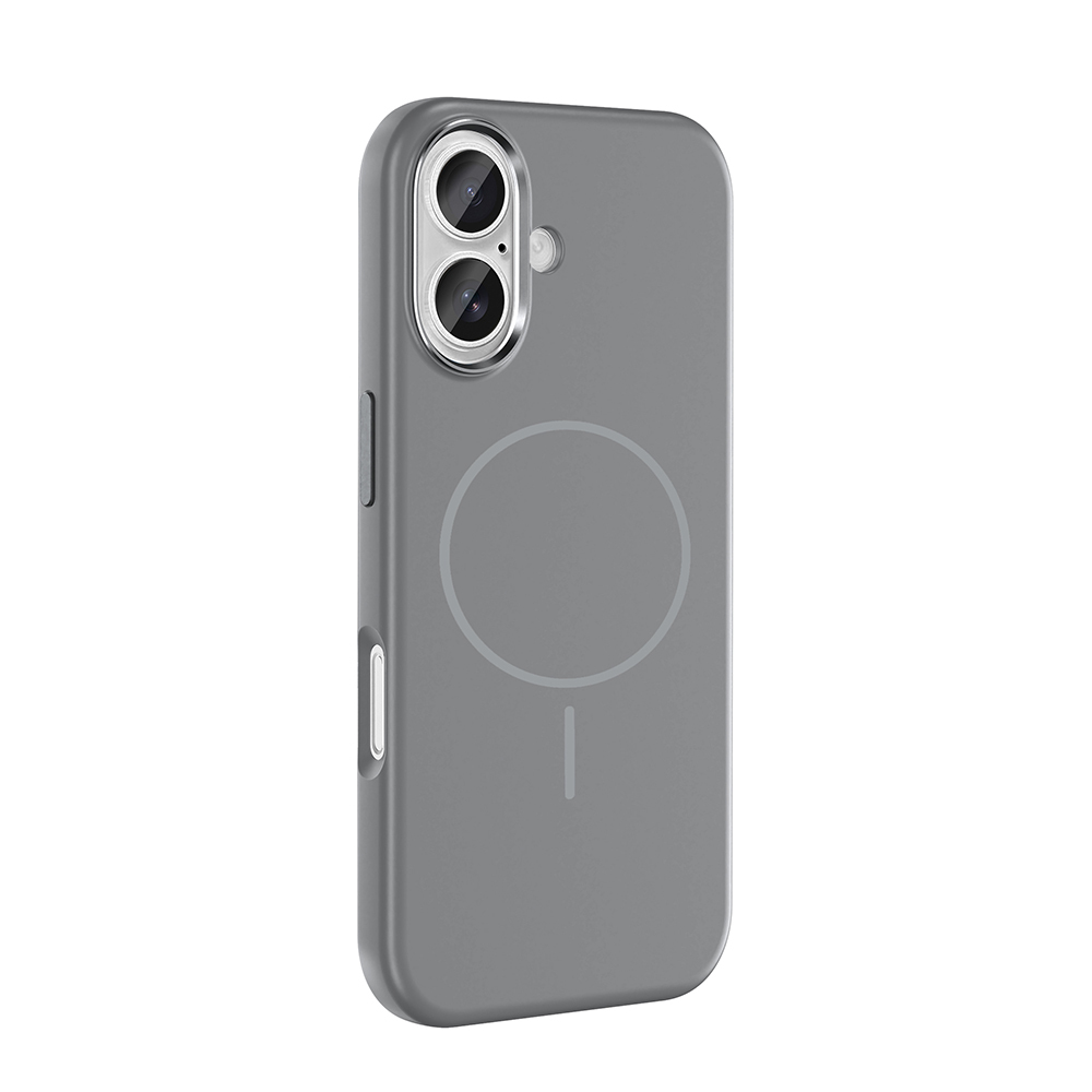 Apple iPhone 16 Kılıf M-Safe Şarj Özellikli Metal Kamera Çerçeveli Zore Edi Silikon Kapak - 12