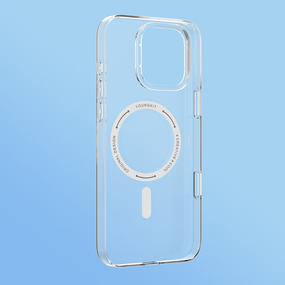 Apple iPhone 16 Kılıf M-safe Şarj Özellikli Youngkit Ice Serisi Kapak - 5