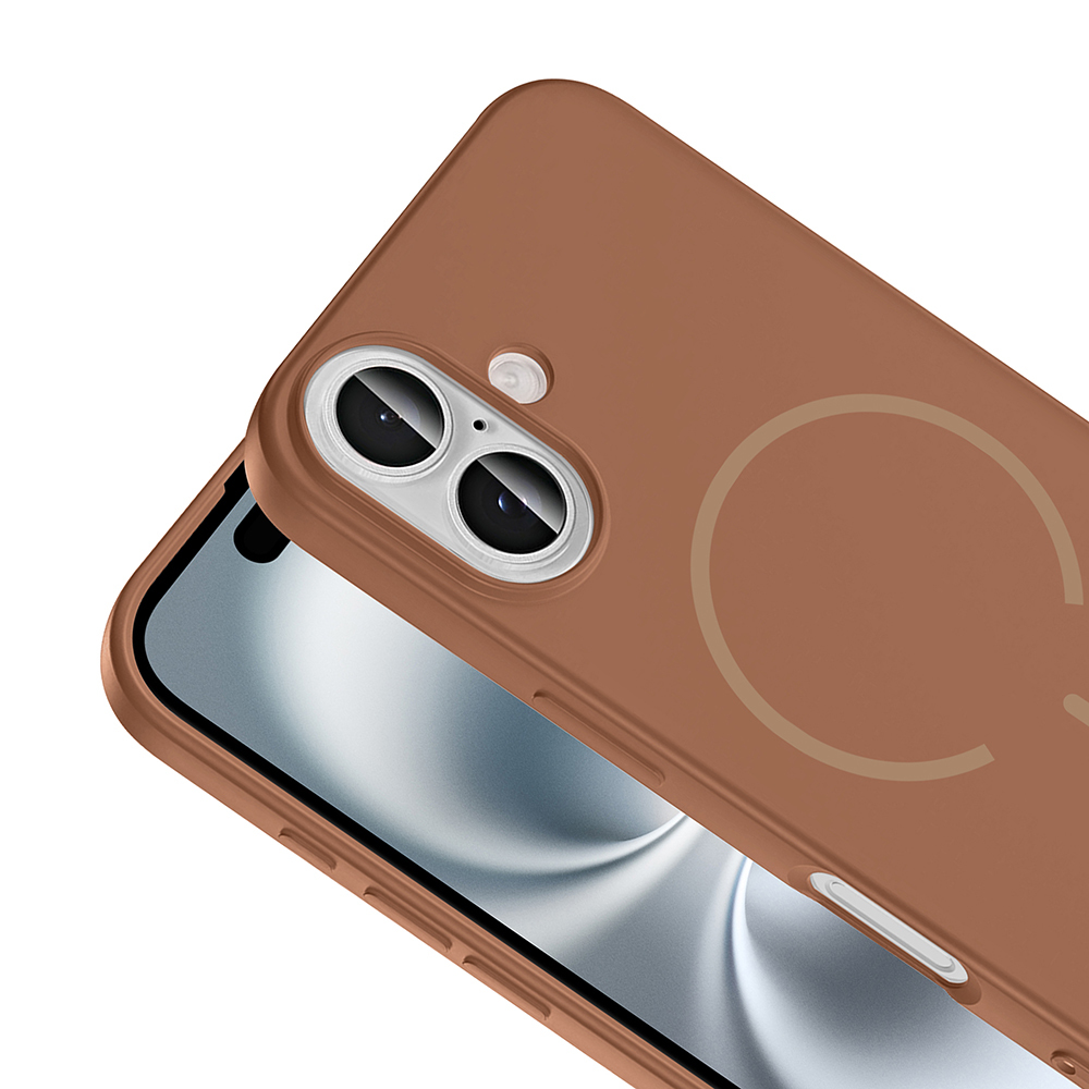 Apple iPhone 16 Kılıf M-safe Şarj Özellikli Zore Meta Kapak - 17