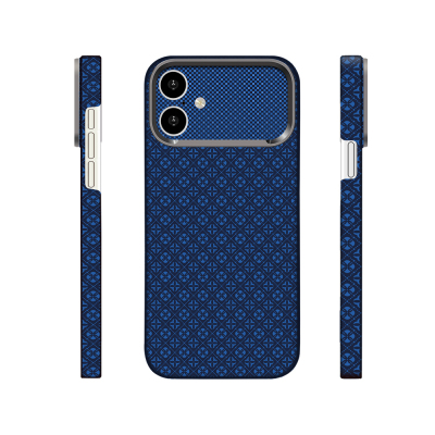 Apple iPhone 16 Kılıf M-Safe Şarj Özellikli Zore Paris Velix Sert PC Kapak Lacivert