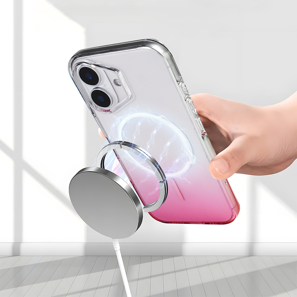 Apple iPhone 16 Kılıf M-Safe Şarj Özellikli Zore Septik Silikon Kapak - 16