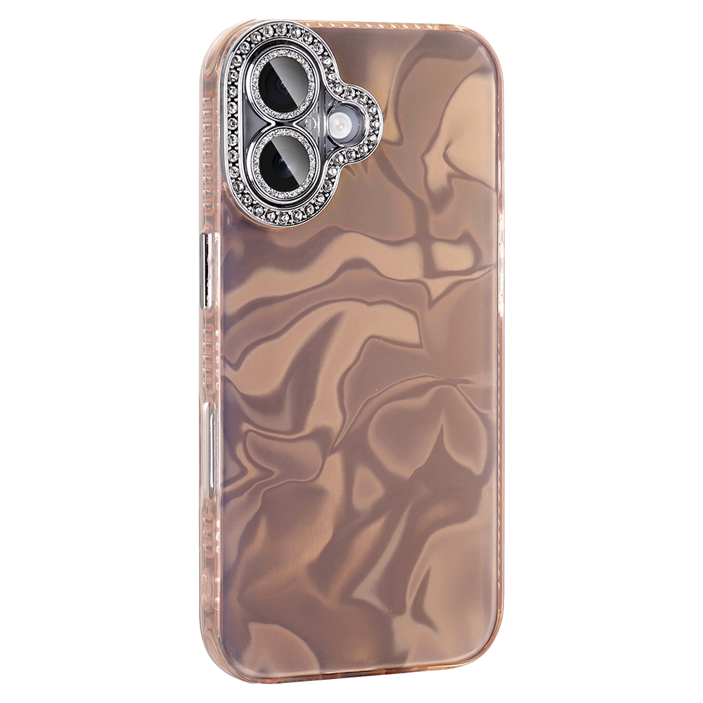 Apple iPhone 16 Plus Airbag Case with Shiny Stone Detail Design Zore Esila Cover - 6