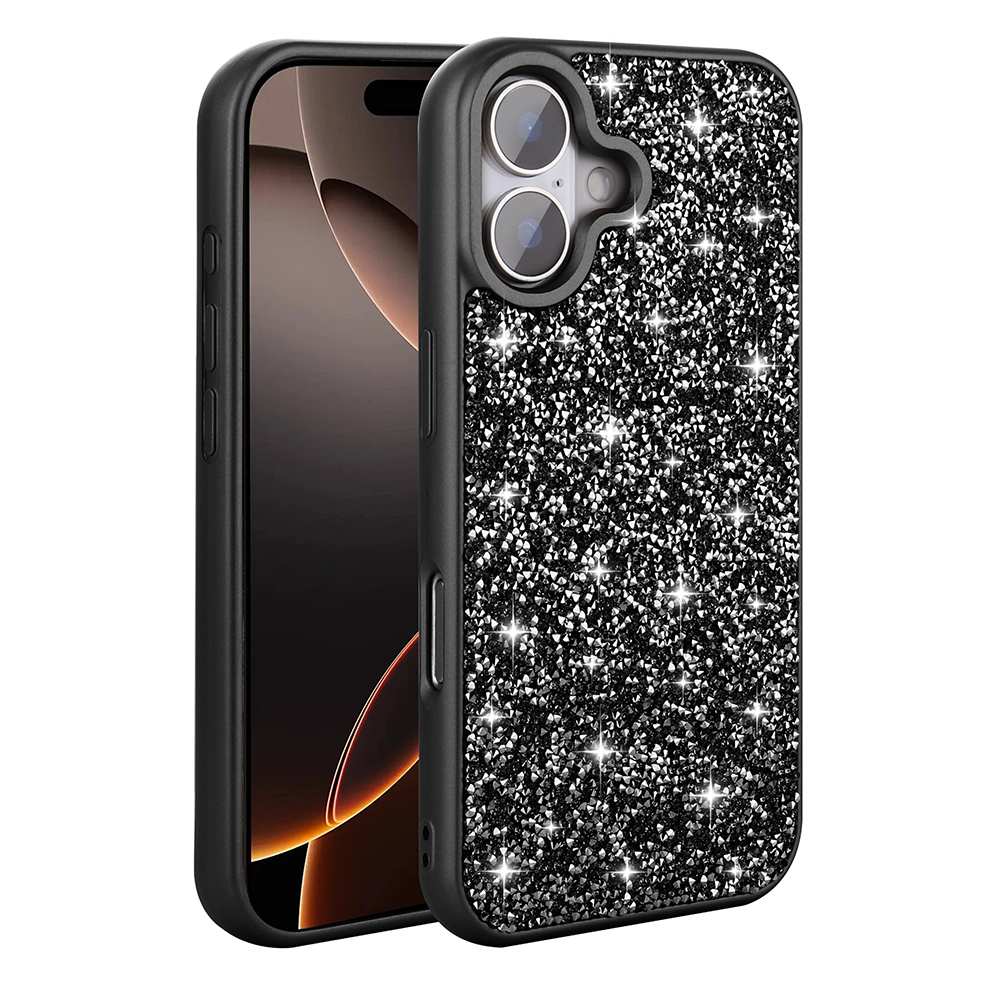 Apple iPhone 16 Plus Case Bright Stone Design Zore Diamond Cover - 16