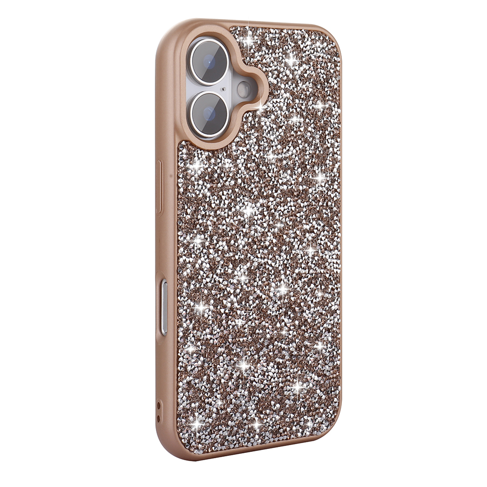 Apple iPhone 16 Plus Case Bright Stone Design Zore Diamond Cover - 1
