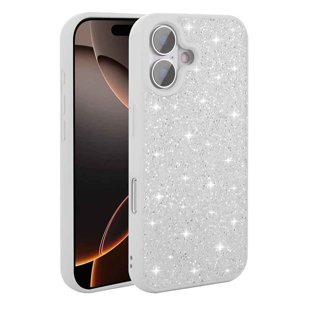 Apple iPhone 16 Plus Case Bright Stone Design Zore Diamond Cover - 3