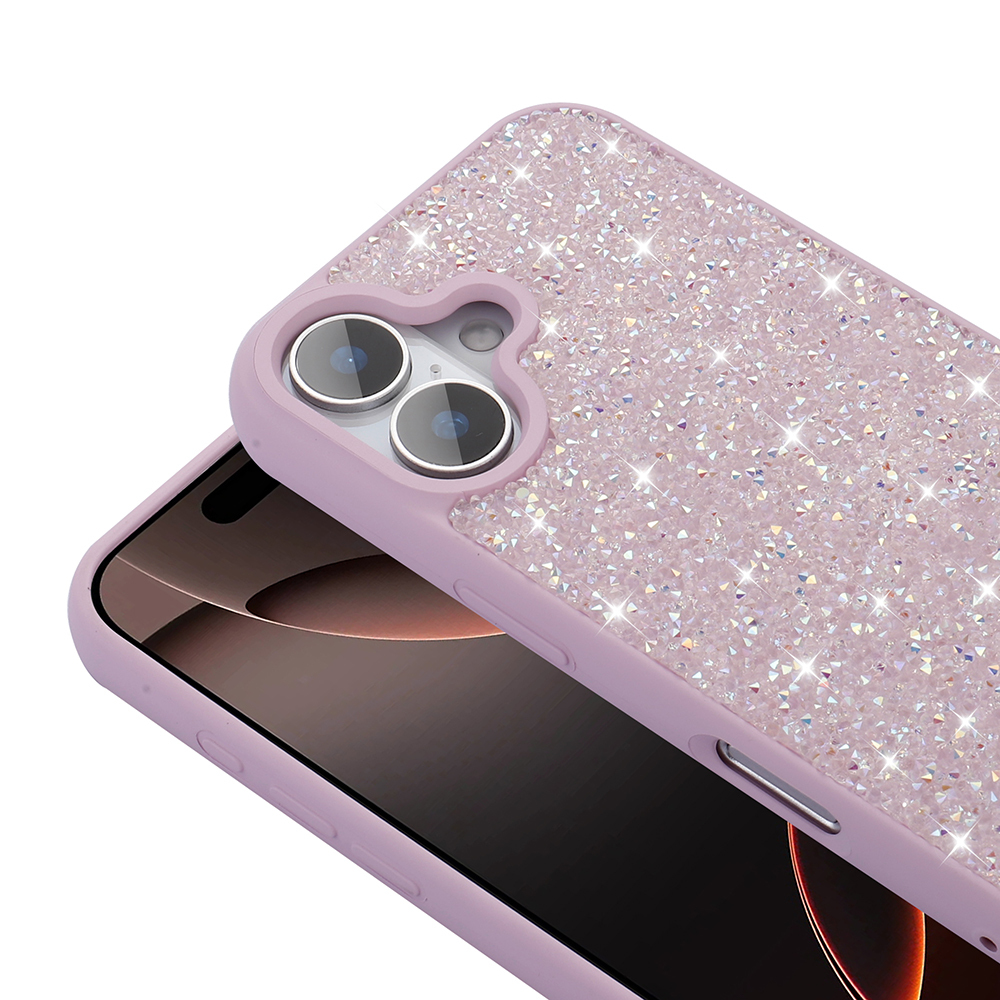 Apple iPhone 16 Plus Case Bright Stone Design Zore Diamond Cover - 12