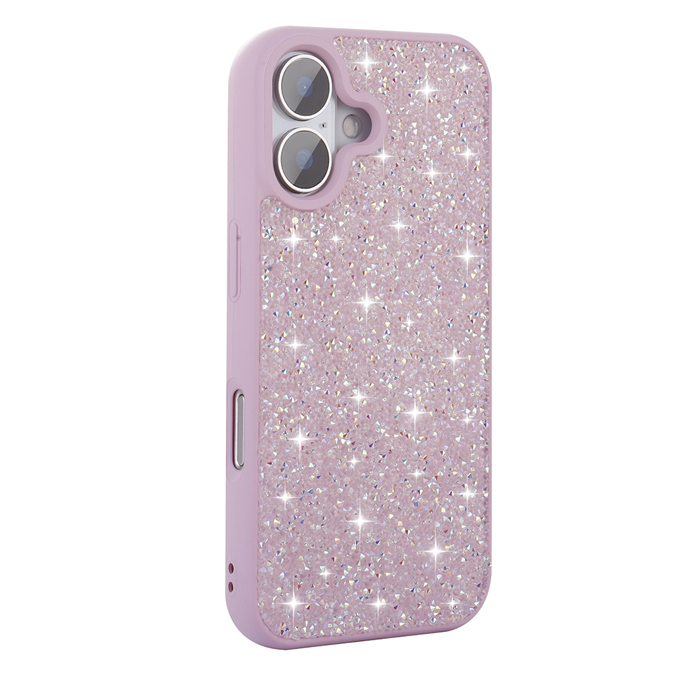 Apple iPhone 16 Plus Case Bright Stone Design Zore Diamond Cover - 5