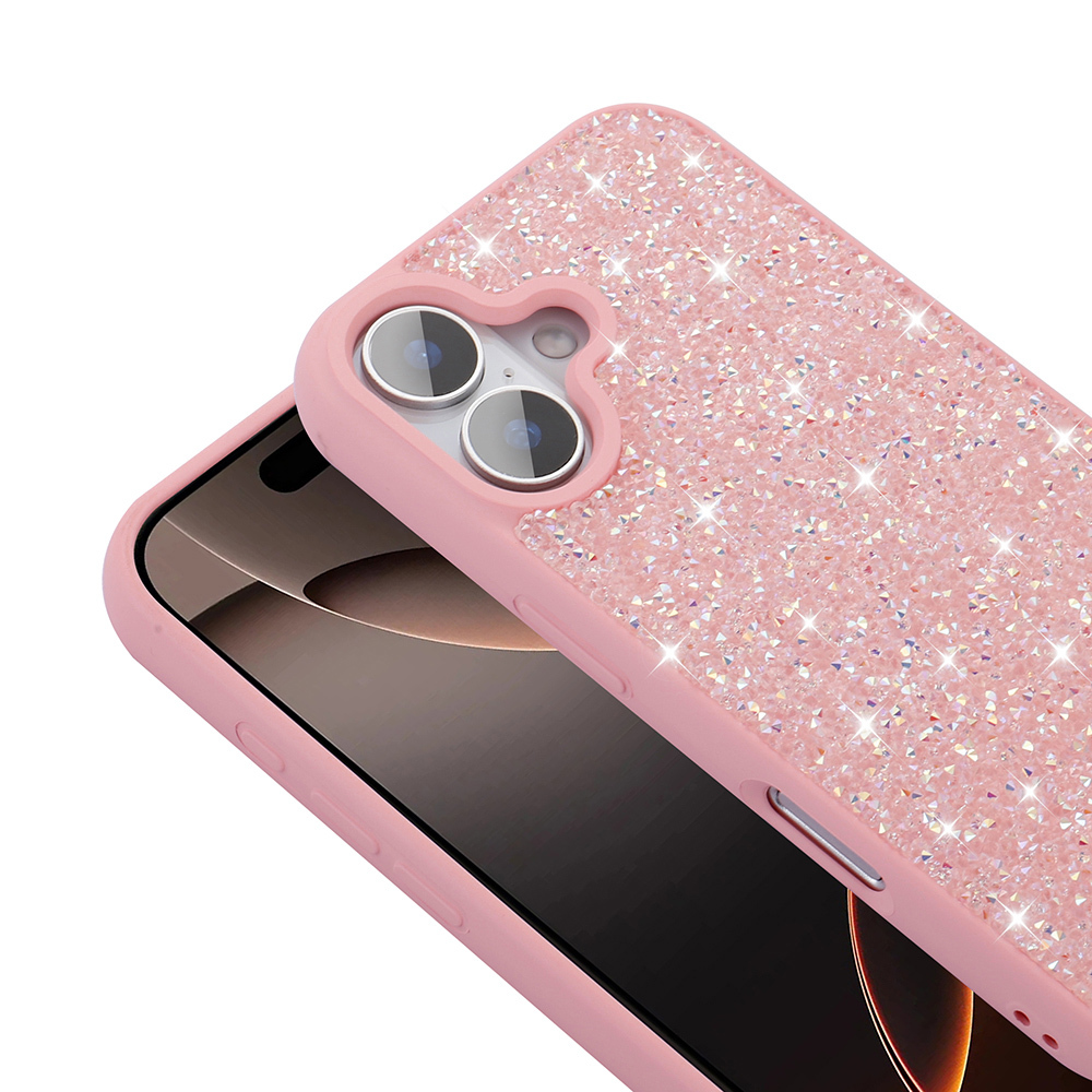 Apple iPhone 16 Plus Case Bright Stone Design Zore Diamond Cover - 10