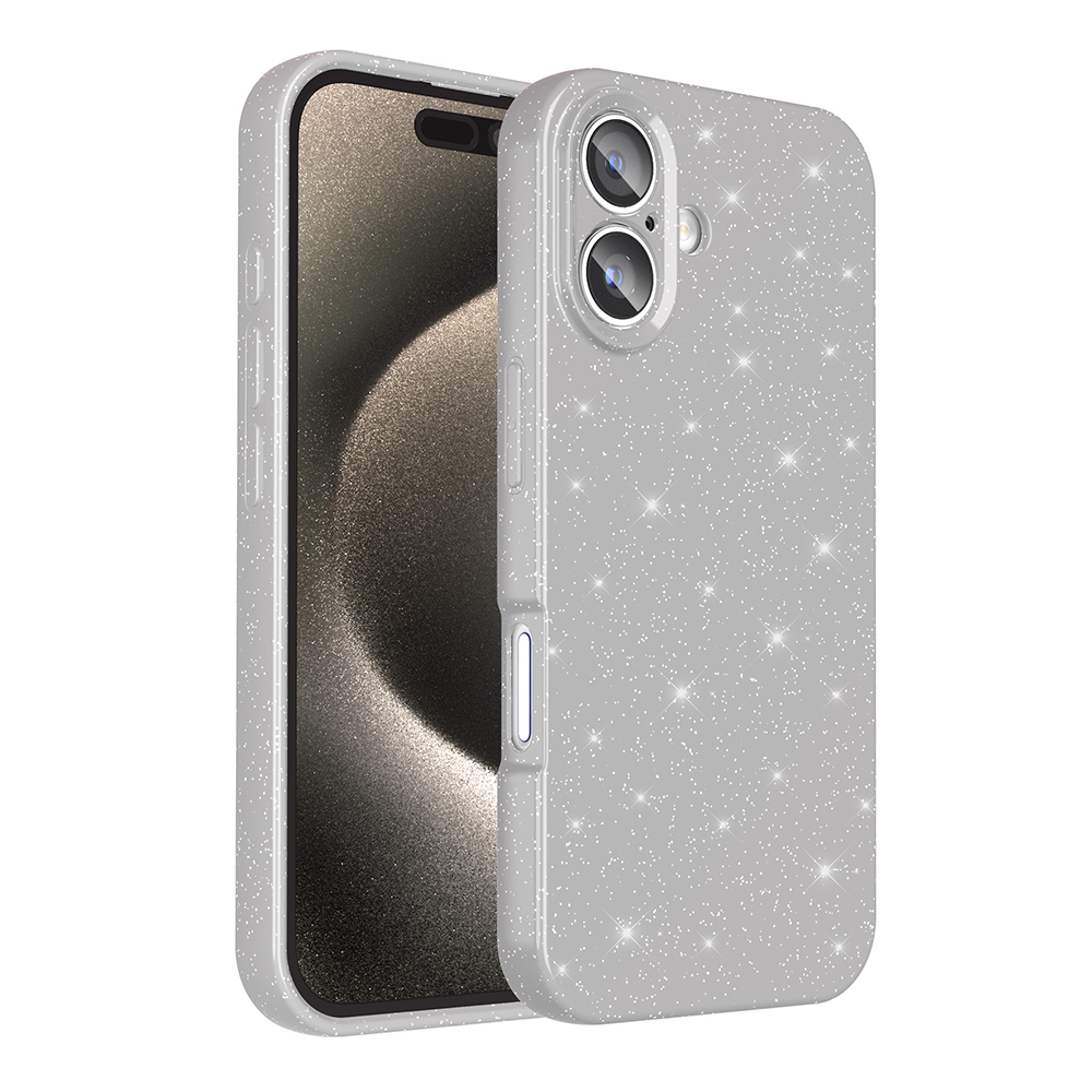 Apple iPhone 16 Plus Case Camera Protection Glitter Luxury Zore Koton Cover - 2