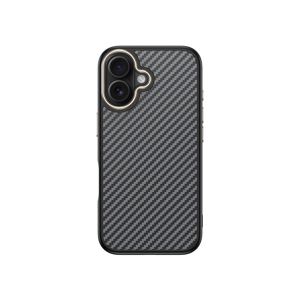 Apple iPhone 16 Plus Case Magsafe Charging Feature Carbon Fiber Look Zore Antina Cover - 6