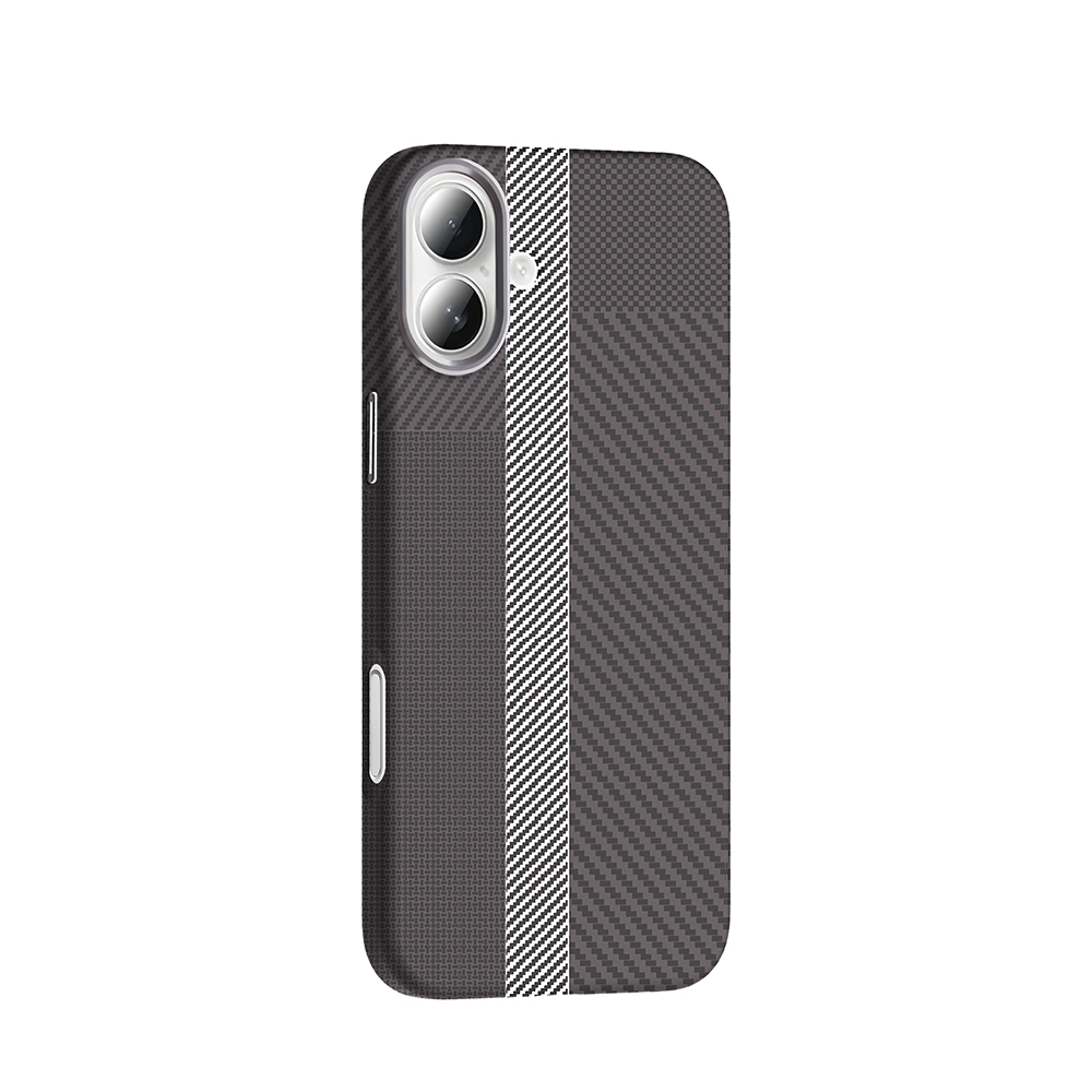 Apple iPhone 16 Plus Case Magsafe Charging Feature Carbon Fiber Look Zore Gros Cover - 18