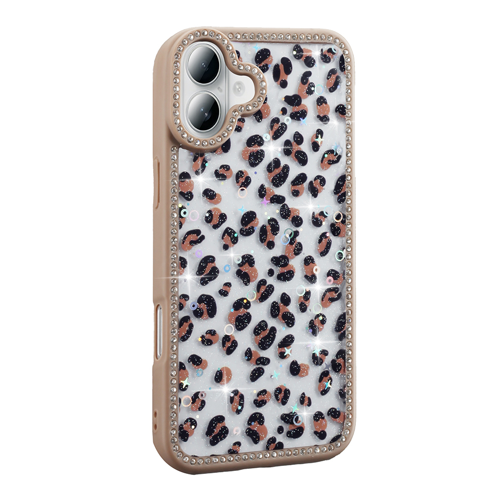 Apple iPhone 16 Plus Case Stone and Glitter Design Zore Azra Cover - 6