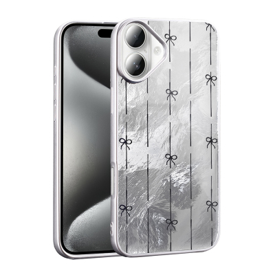 Apple iPhone 16 Plus Kılıf Desenli Zore Mep Kapak Küçük Fiyonk
