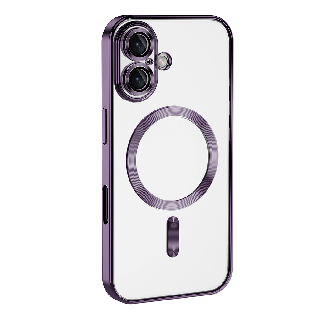 Apple iPhone 16 Plus Kılıf Kamera Korumalı M-safe Wireless Şarj Özellikli Zore Demre Kapak - 22