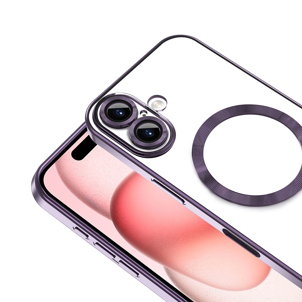 Apple iPhone 16 Plus Kılıf Kamera Korumalı M-safe Wireless Şarj Özellikli Zore Demre Kapak - 34