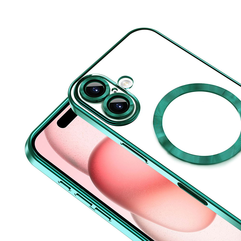 Apple iPhone 16 Plus Kılıf Kamera Korumalı M-safe Wireless Şarj Özellikli Zore Demre Kapak - 35