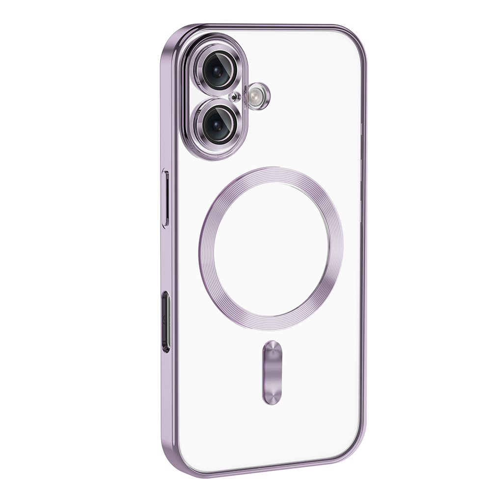 Apple iPhone 16 Plus Kılıf Kamera Korumalı M-safe Wireless Şarj Özellikli Zore Demre Kapak - 24