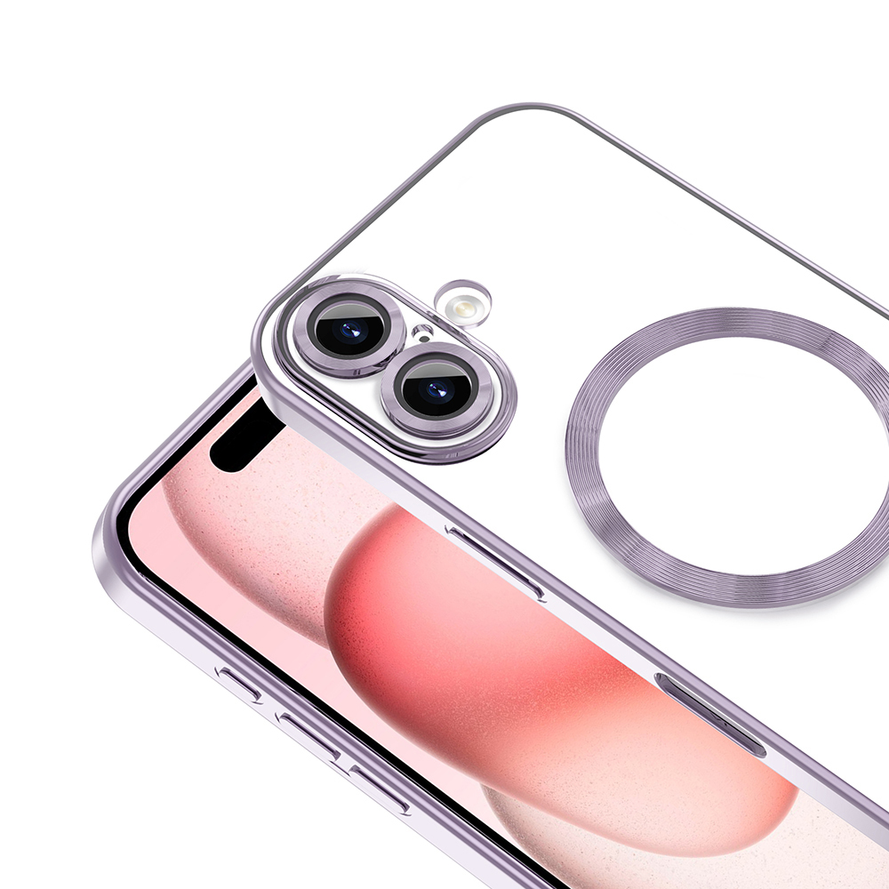 Apple iPhone 16 Plus Kılıf Kamera Korumalı M-safe Wireless Şarj Özellikli Zore Demre Kapak - 36