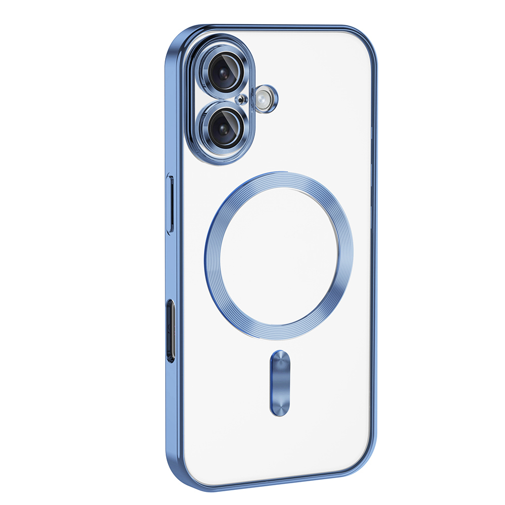 Apple iPhone 16 Plus Kılıf Kamera Korumalı M-safe Wireless Şarj Özellikli Zore Demre Kapak - 25