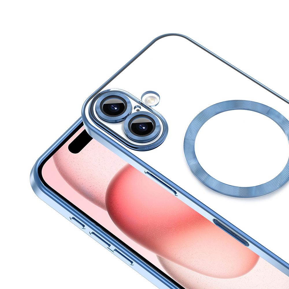 Apple iPhone 16 Plus Kılıf Kamera Korumalı M-safe Wireless Şarj Özellikli Zore Demre Kapak - 37