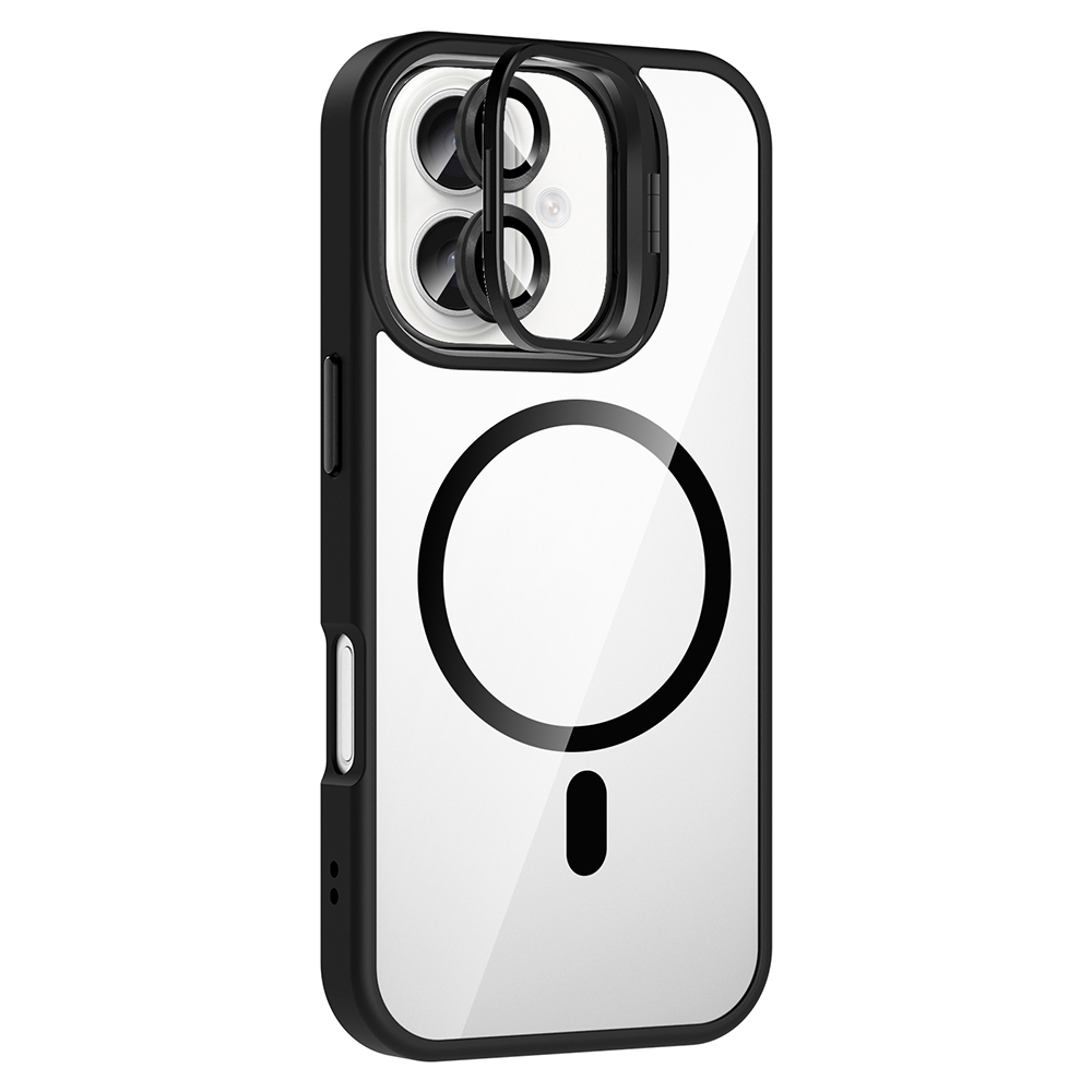 Apple iPhone 16 Plus Kılıf Standlı ve Kamera Lens Hediyeli M-Safe Şarj Özellikli Zore Etro Kapak - 18