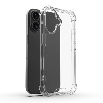 Apple iPhone 16 Plus Kılıf Zore Nitro Anti Shock Silikon Şeffaf