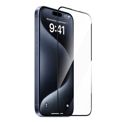 Apple iPhone 16 Plus Wiwu GT-017 Sapphire Coating Scratch Resistant Tempered Glass Screen Protector Black