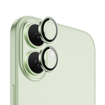 Apple iPhone 16 Plus Wiwu LG-003 Lens Guard Scratch Resistant Sapphire Camera Lens Protector Green