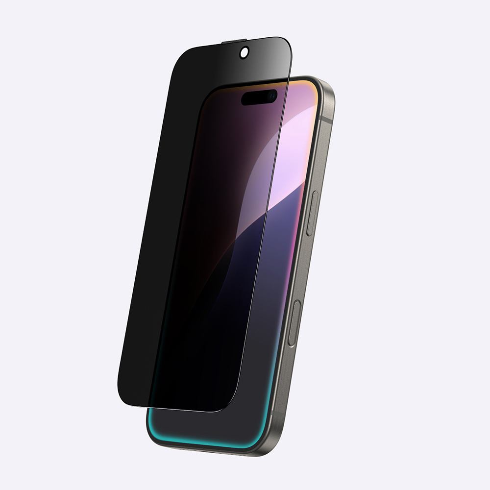 Apple iPhone 16 Pro Amazingthing Titan Privacy Anti-Fingerprint Tempered Glass Screen Protector - 5