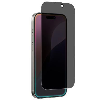 Apple iPhone 16 Pro Amazingthing Titan Privacy Parmak İzi Bırakmayan Temperli Cam Ekran Koruyucu Siyah
