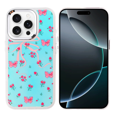 Apple iPhone 16 Pro Case Airbag Design Zore Hadra Cover Kelebek