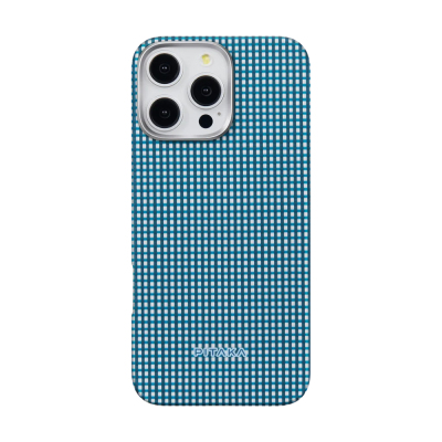 Apple iPhone 16 Pro Case Aramid Fiber Pitaka Ultra-Slim Classic Series Ocean Blue Cover Magsafe Charging Feature Blue