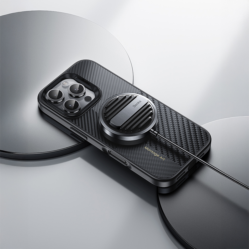 Apple iPhone 16 Pro Case Carbon Fiber M-safe Charging Feature Camera Control Button Benks Hybrid ArmorPro Montage Kevlar Cover - 7