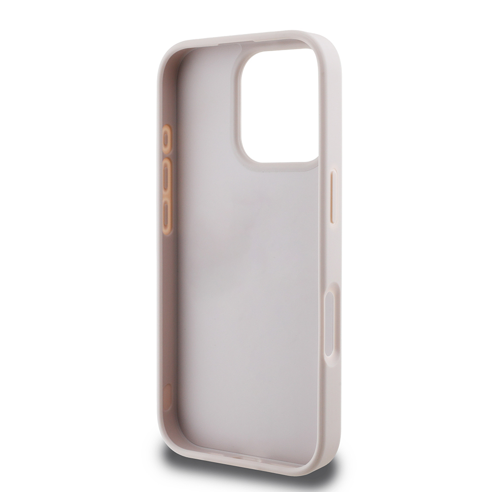 Apple iPhone 16 Pro Case Guess Original Licensed PU Leather Stripe Logo Design Cover - 10
