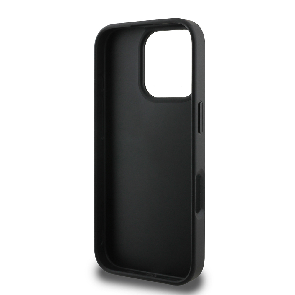 Apple iPhone 16 Pro Case Guess Original Licensed PU Leather Stripe Logo Design Cover - 24