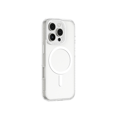 Apple iPhone 16 Pro Case M-Safe Charging and Airbag Design Amazingthing Titan Pro Series Cover Şeffaf