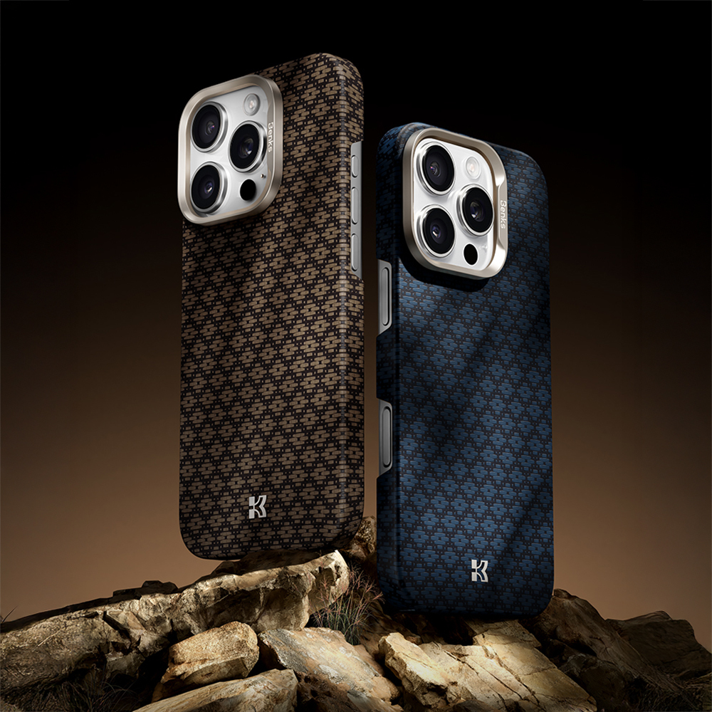 Apple iPhone 16 Pro Case M-Safe Charging Feature Benks ArmorAir ArmorGrid Series Kevlar Cover - 7