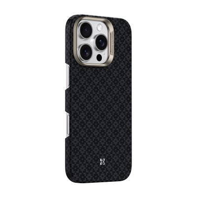 Apple iPhone 16 Pro Case M-Safe Charging Feature Benks ArmorAir ArmorGrid Series Kevlar Cover Black