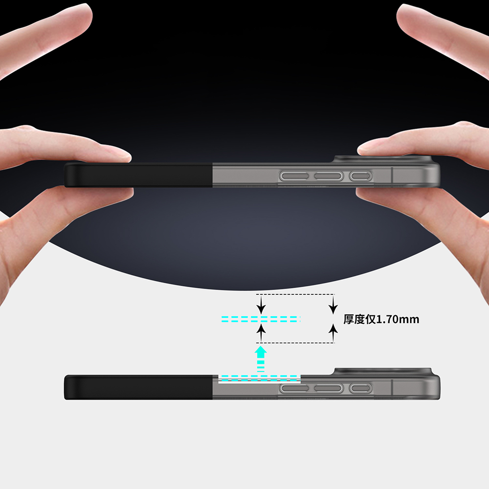 Apple iPhone 16 Pro Case M-Safe Charging Feature Magnetic Zore Double Cover - 6