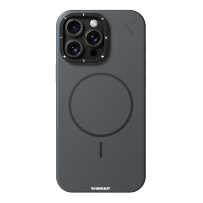 Apple iPhone 16 Pro Case M-safe Charging Feature Youngkit Dynamag Series Cover Grey