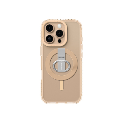 Apple iPhone 16 Pro Case Magsafe Charging Feature Ring Stand Amazingthing Titan Pro Series Cover Rose Gold